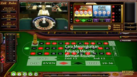 Roulette 101: Cara bermain dan menang di roulette .